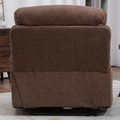 LuxQuad Lay Flat Lift Chair, 25.5 Inch Wide Seat, The First 4 Motors Lift Chair, Brown (FREE 2 Years Warranty)