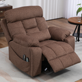 LuxQuad Lay Flat Lift Chair, 25.5 Inch Wide Seat, The First 4 Motors Lift Chair, Coffee Brown (FREE 2 Years Warranty)