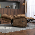 LuxQuad Lay Flat Lift Chair, 25.5 Inch Wide Seat, The First 4 Motors Lift Chair, Brown (FREE 2 Years Warranty).