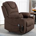 SleepingTitan Origin Lay Flat Lift Chair, 25.1 Inch Wide Seat 74.2 Inch Length, Dark Brown  ‪(FREE 2 Years Warranty).