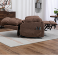 LuxQuad Lay Flat Lift Chair, 25.5 Inch Wide Seat, The First 4 Motors Lift Chair, Coffee Brown (FREE 2 Years Warranty)