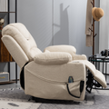 SleepingTitan Origin Lay Flat Lift Chair, 25.1 Inch Wide Seat 74.2 Inch Length, Cream ‪(FREE 2 Years Warranty)