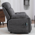 LuxQuad Lay Flat Lift Chair, 25.5 Inch Wide Seat, The First 4 Motors Lift Chair, Grey (FREE 2 Years Warranty)