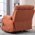 LuxQuad Lay Flat Lift Chair, 25.5 Inch Wide Seat, The First 4 Motors Lift Chair, Sunset Rose (FREE 2 Years Warranty)