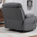 LuxQuad Lay Flat Lift Chair, 25.5 Inch Wide Seat, The First 4 Motors Lift Chair, Grey (FREE 2 Years Warranty)