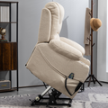 SleepingTitan Origin Lay Flat Lift Chair, 25.1 Inch Wide Seat 74.2 Inch Length, Cream ‪(FREE 2 Years Warranty).