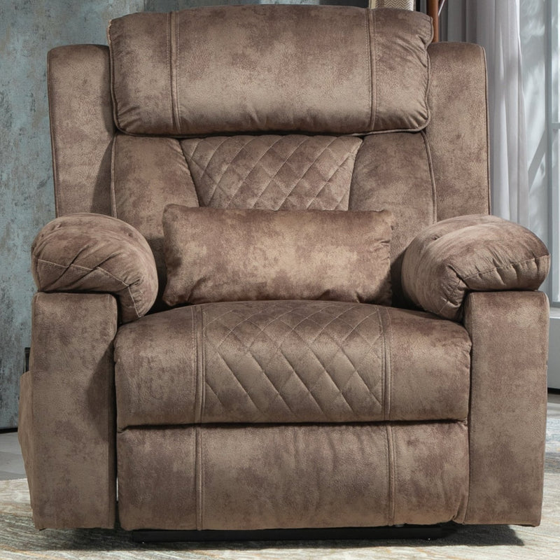 StashEase Lift Chair Lay Flat Recliner, 28 Inch Wide Seat, 73 Inch Reclined Length, With Heat And Massage, Hidden Storage, With Cup Holder Brown, Grey, Coffee (FREE 2 Years Warranty)