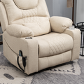 SleepingTitan Origin Lay Flat Lift Chair, 25.1 Inch Wide Seat 74.2 Inch Length, Cream ‪(FREE 2 Years Warranty).