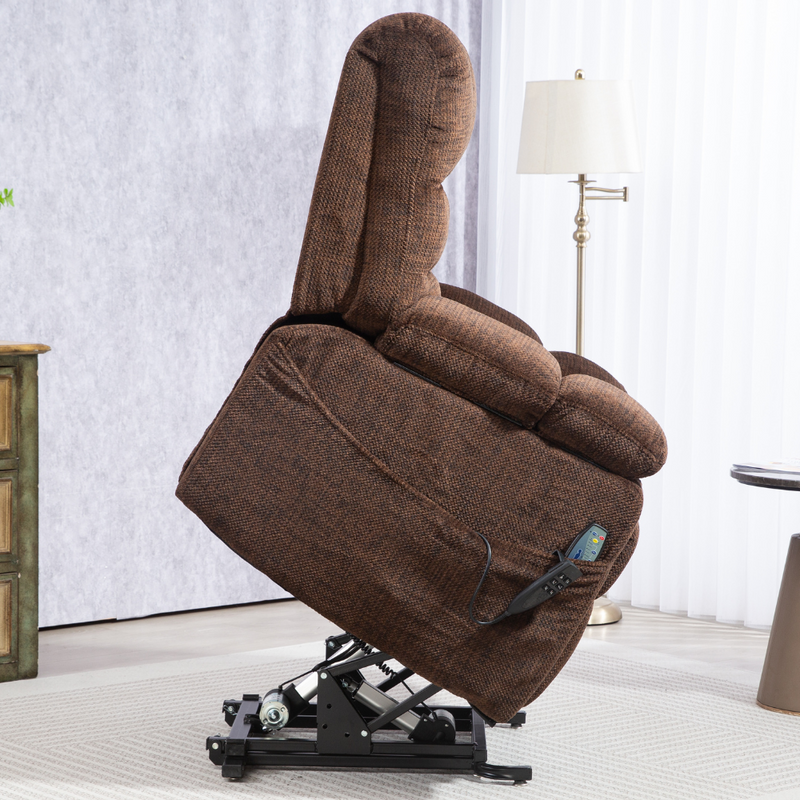 ZeroG Lift Chair, Zero Gravity Lay Flat Recliner, Upgraded Lift with Heat and Massage (FREE 2 Years Warranty).