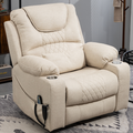 SleepingTitan Origin Lay Flat Lift Chair, 25.1 Inch Wide Seat 74.2 Inch Length, Cream ‪(FREE 2 Years Warranty)