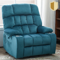 BulkyRiser Lift Chair for Big, 25 Inch Wide Seat with Heat and Massage, with Cup Holder, Teal ‪(FREE 2 Years Warranty)