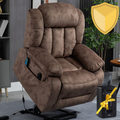 Crius Lift Chair, 38 Inch Wide with Safety Motion, With Back Up Battery Velvet Brown ‪‪(FREE 2 Years Warranty)