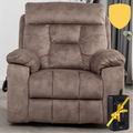 Castle Oversized Lift Chair, 26 Inch Wide Seat with Back Up Battery, Hidden Cup Holder, Camel‪ (FREE 2 Years Warranty)