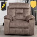 Castle Oversized Lift Chair, 26 Inch Wide Seat with Back Up Battery, Hidden Cup Holder, Camel‪ (FREE 2 Years Warranty)