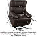 CozyRead Lay Flat Lift Chair, WIth Back Up Battery Brown ‪(FREE 2 Years Warranty)