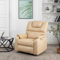 SleepingTitan Lift Chair, Extra Wide with Dual Motor, 180° Lay Flat Recliner, Heat and Massage, Beige ‪(FREE 2 Years Warranty)